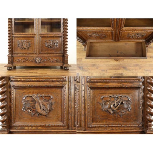 1900年頃 オーク材 フランス アンティーク・キャビネット antique64893