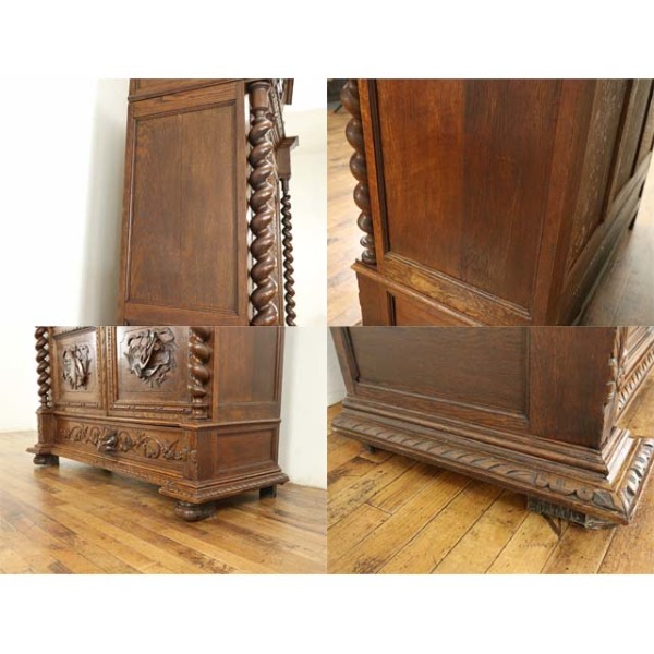 1900年頃 オーク材 フランス アンティーク・キャビネット antique64893