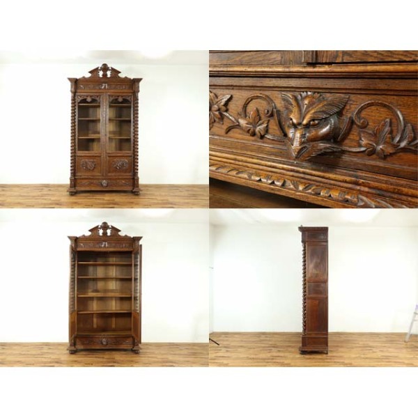 1900年頃 オーク材 フランス アンティーク・キャビネット antique64893