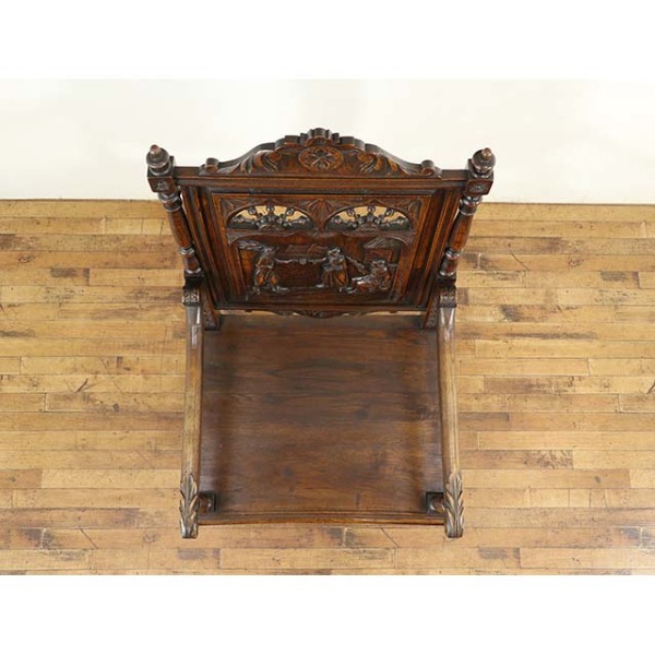『送料込み』フランスアンティークチェア 1900年頃 オーク材 フランス アンティーク・チェア antique65242