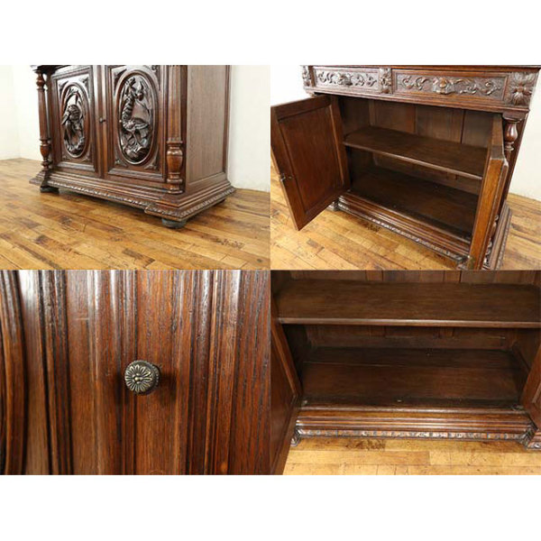 1910年頃 オーク材 フランス アンティーク・キャビネット