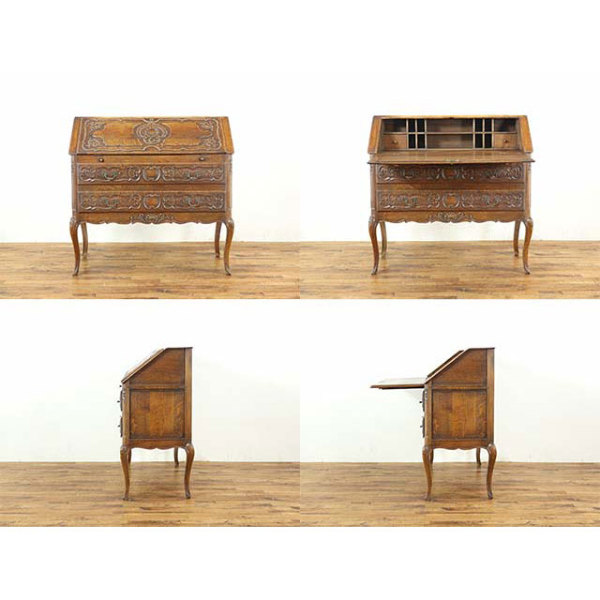 1920年頃 オーク材 フランス アンティーク・ビューロー antique65093