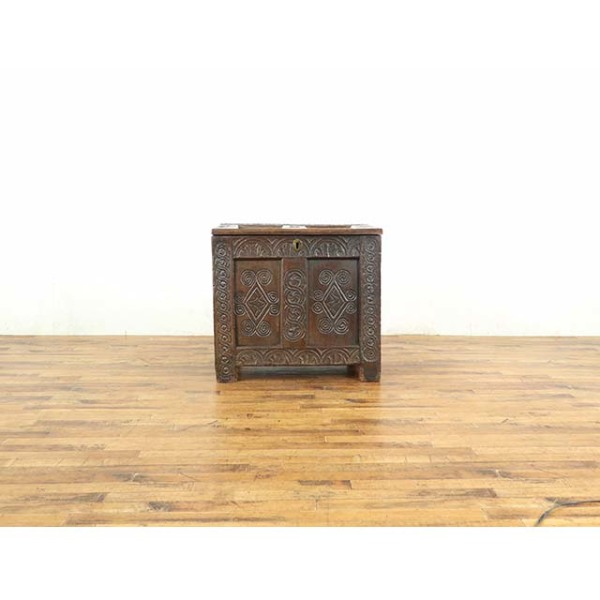 1880年頃 オーク材 フランス アンティーク・コファー antique65152