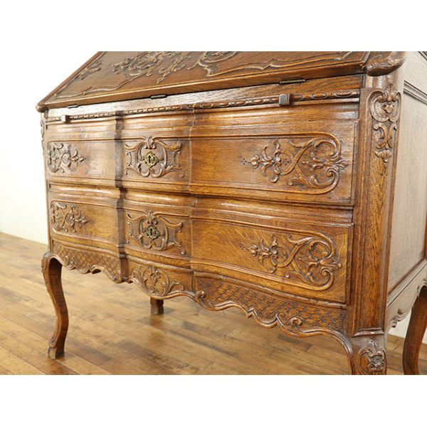 1910年頃 オーク材 フランス アンティーク・ビューロー antique65172