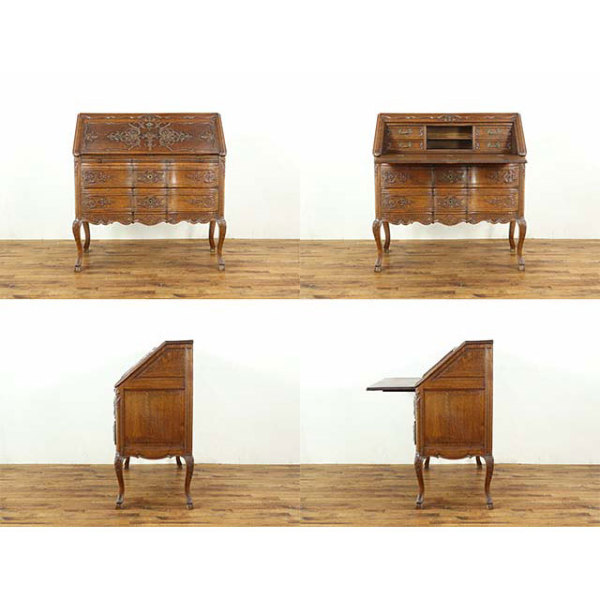 1910年頃 オーク材 フランス アンティーク・ビューロー antique65172