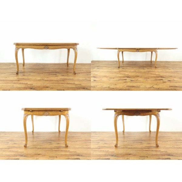 1930年頃 オーク材 フランス アンティーク・ダイニングセット