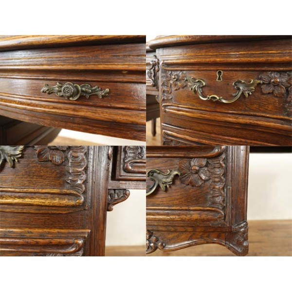1910年頃 オーク材 フランス アンティーク・デスク antique65236 新着
