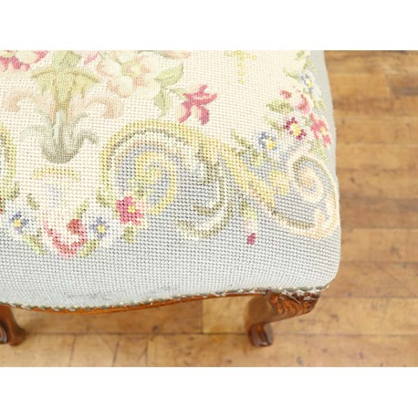 1930年頃 ビーチ材 フランス アンティーク・スツール antique65244a