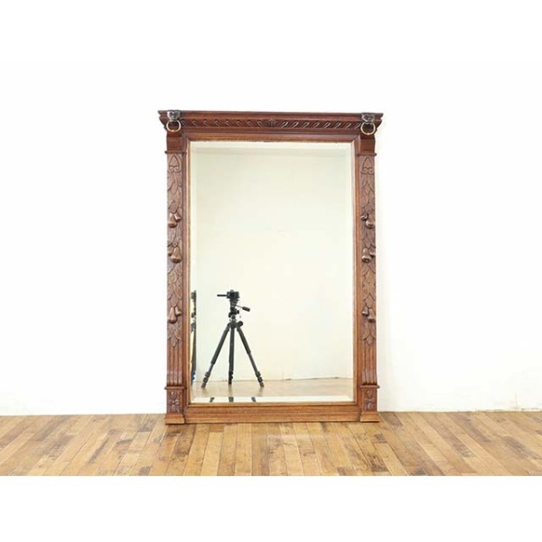 1920年頃 オーク材 フランス アンティーク・ミラー antique65260 新着