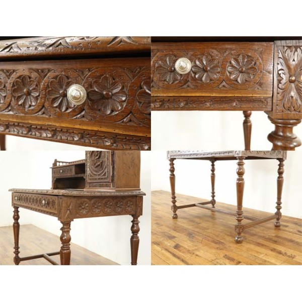 1910年頃 チェスナット材 フランス アンティーク・デスク antique65273