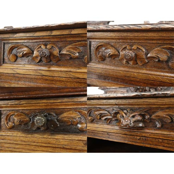 1900年頃 オーク材 フランス アンティーク・デスク antique65292a 新着