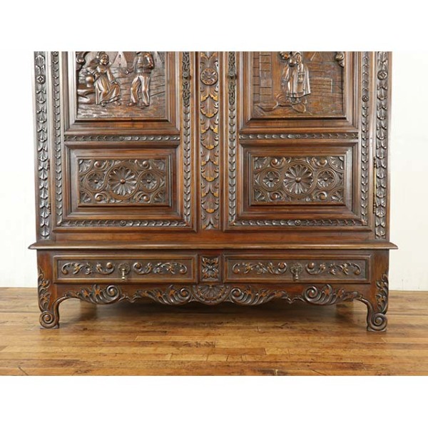 1920年頃 チェスナット材 フランス アンティーク・キャビネット