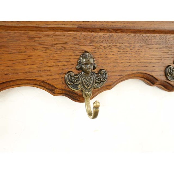 1940年頃 オーク材 オランダ アンティーク・ウォールハンガー