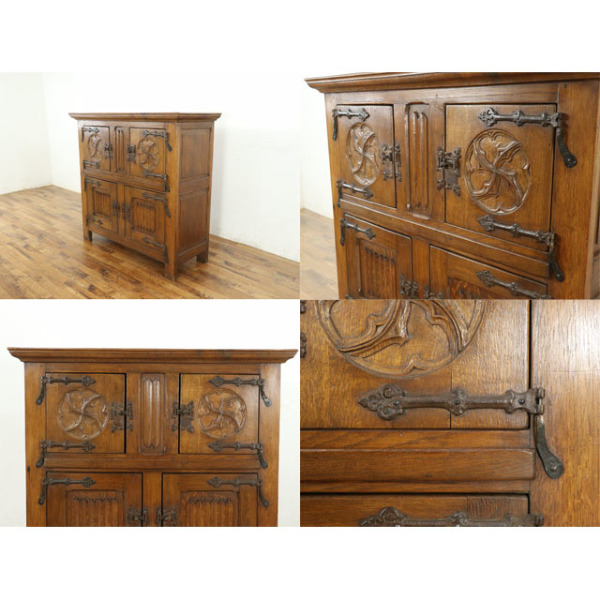 1930年頃 オーク材 フランス アンティーク・キャビネット antique65332