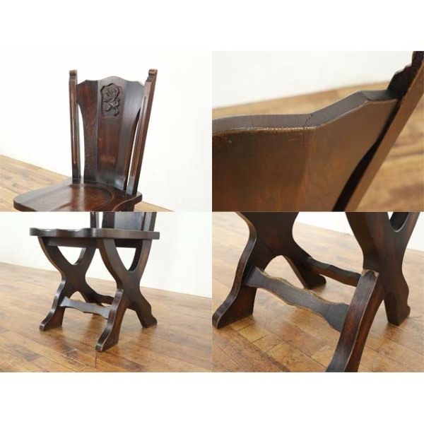 1930年頃 オーク材 オランダ アンティーク・チェア antique65344b 新着