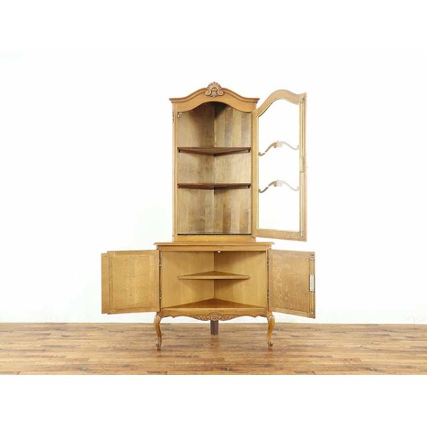 1930年頃 オーク材 フランス アンティーク・コーナーキャビネット