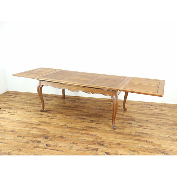 1930年頃 オーク材 フランス アンティーク・ダイニングテーブル