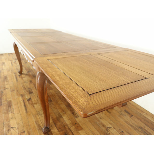 1930年頃 オーク材 フランス アンティーク・ダイニングテーブル
