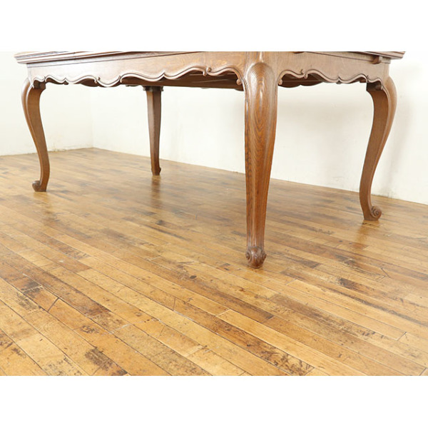 1930年頃 オーク材 フランス アンティーク・ダイニングテーブル