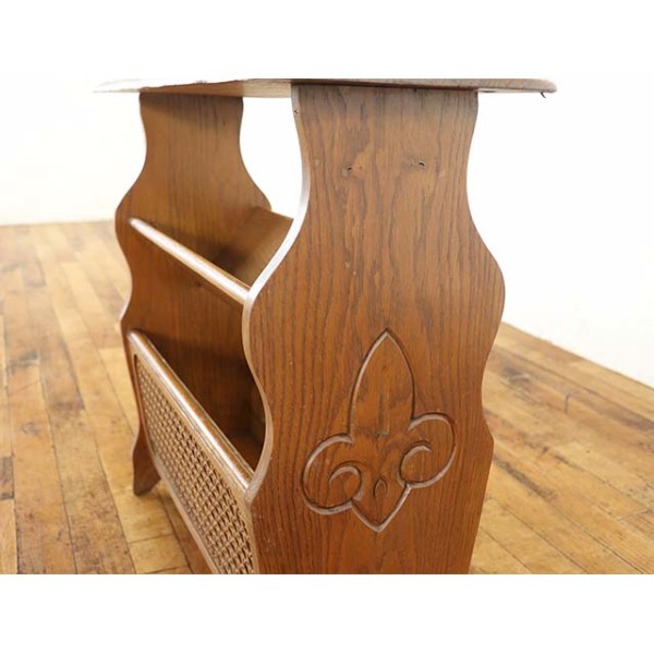 1940年頃 オーク材 オランダ アンティーク・マガジンラック