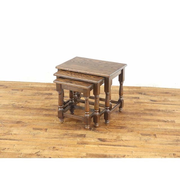 1940年頃 オーク材 オランダ アンティーク・ネストテーブル