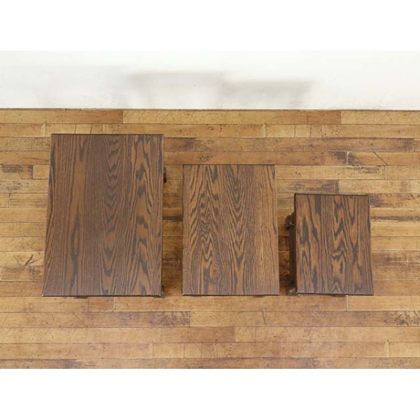 1940年頃 オーク材 オランダ アンティーク・ネストテーブル