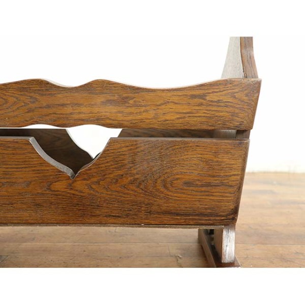 1940年頃 オーク材 オランダ アンティーク・マガジンラック