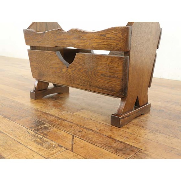 1940年頃 オーク材 オランダ アンティーク・マガジンラック