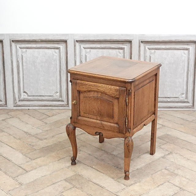 アンティーク　ナイトテーブル 1930年頃 オーク材 フランス アンティーク・ナイトテーブル