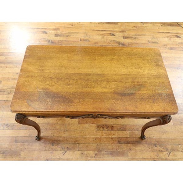 1920年頃 オーク材 フランス アンティーク・コーヒーテーブル