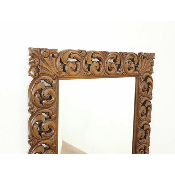 1930年頃 オーク材 フランス アンティーク・ミラー antique65459