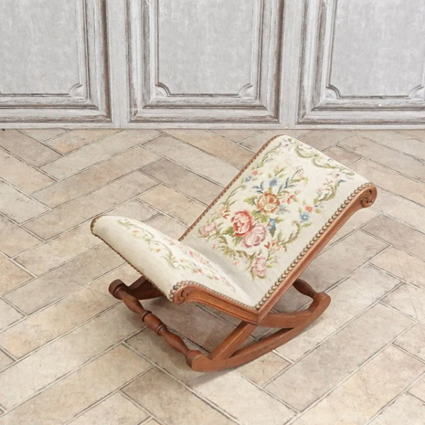 1940年頃 ビーチ材 フランス アンティーク・スツール antique65469