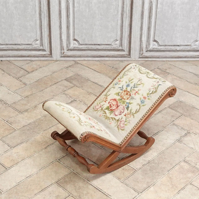 1940年頃 ビーチ材 フランス アンティーク・スツール antique65469