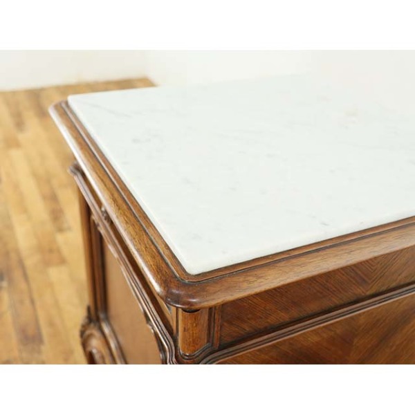 1920年頃 ローズウッド材 フランス アンティーク・ナイトテーブル