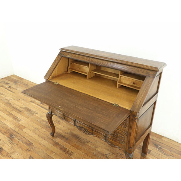 イギリス アンティーク家具 ビューロー　机 1930年頃 017B 1930年頃 オーク材 フランス アンティーク・ビューロー antique65484
