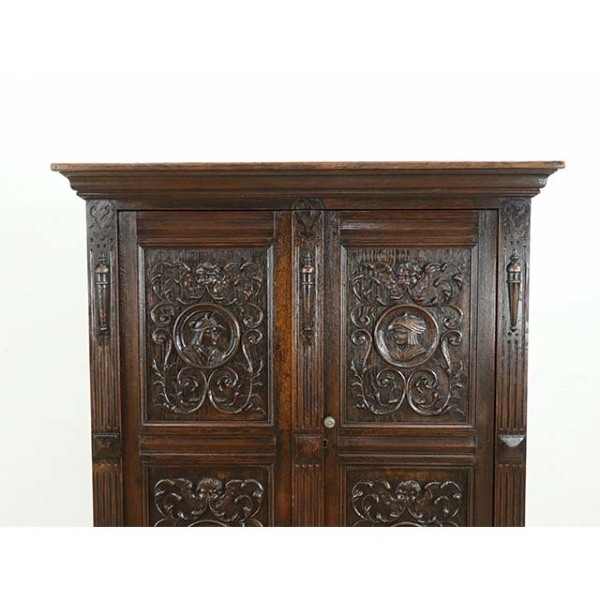木製キャビネット ブラウン ヨーロッパ　アンティーク　1900年代　高級家具 1900年頃 オーク材 フランス アンティーク・キャビネット antique65486