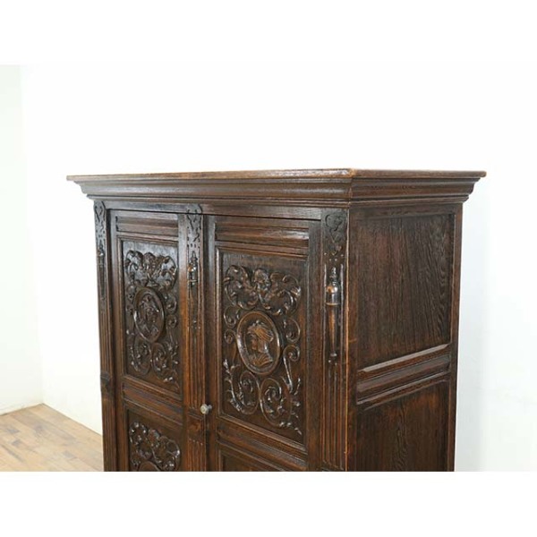 1900年頃 オーク材 フランス アンティーク・キャビネット antique65486