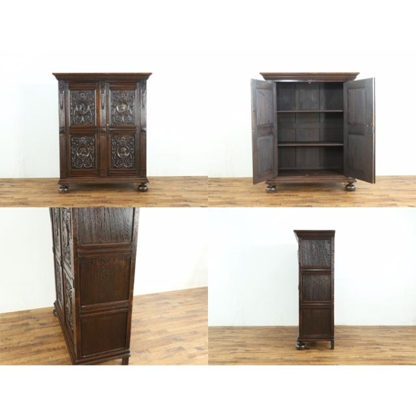 1900年頃 オーク材 フランス アンティーク・キャビネット antique65486