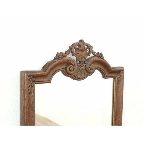 1920年頃 オーク材 フランス アンティーク・ミラー antique65495