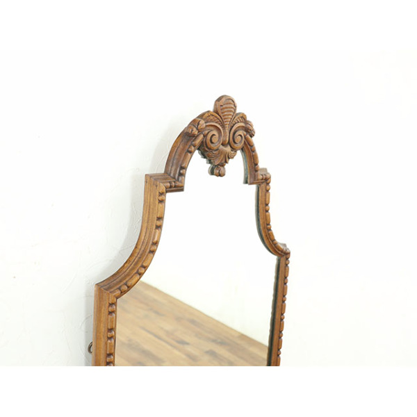 [みさえ様]アンティーク家具　飾り棚　アメリカ製 1940年頃 ビーチ材 フランス アンティーク・ミラー antique65512 新着