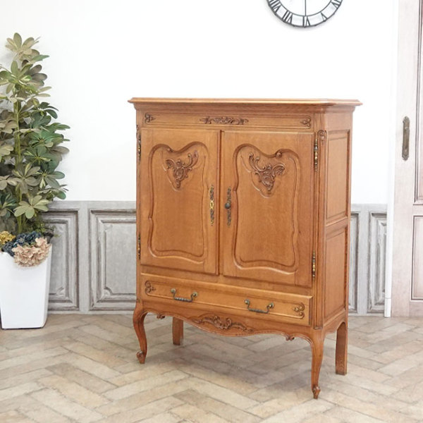 1930年頃 オーク材 フランス アンティーク・キャビネット antique65517