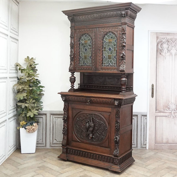 1900年頃 オーク材 フランス アンティーク・キャビネット antique65529