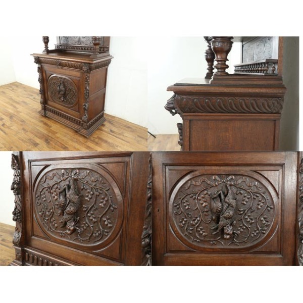 1900年頃 オーク材 フランス アンティーク・キャビネット antique65529