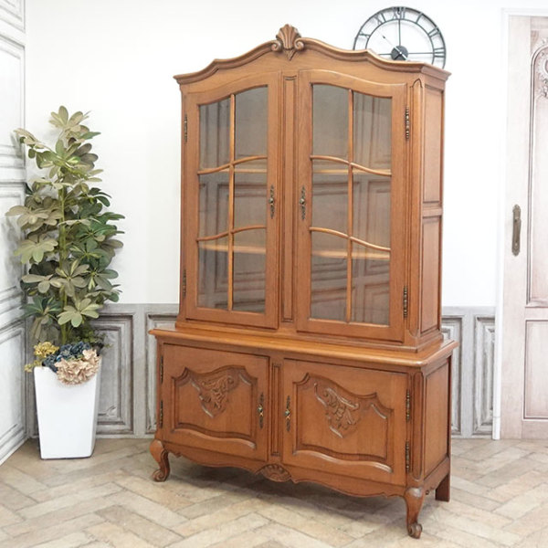 アンティーク　キャビネット　家具　古家具 1930年頃 オーク材 フランス アンティーク・キャビネット antique65547