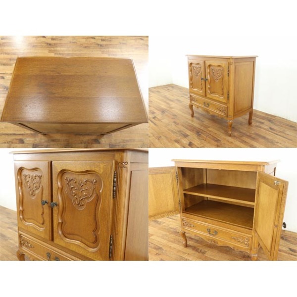 1940年頃 オーク材 フランス アンティーク・キャビネット antique65548