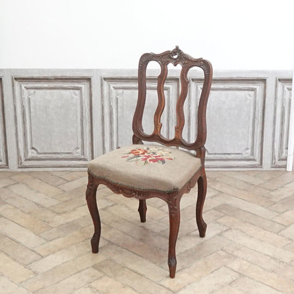 1910年頃 オーク材 フランス アンティーク・チェア antique65553b