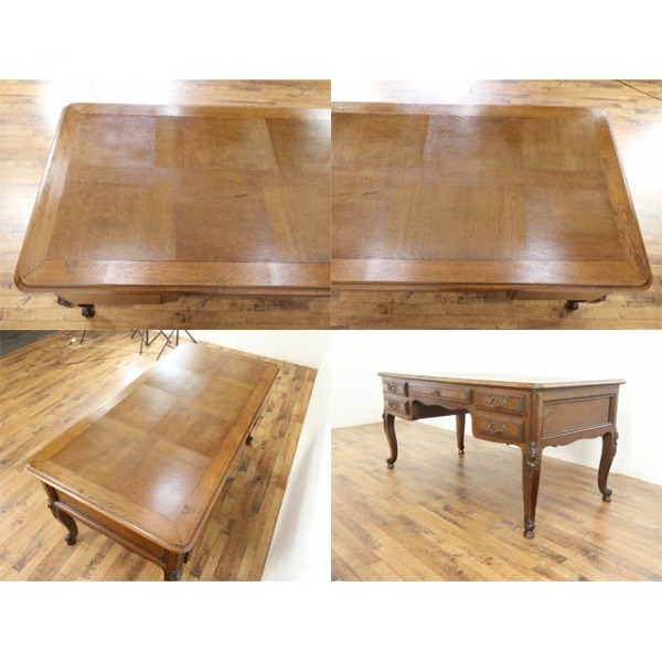 1920年頃 オーク材 フランス アンティーク・デスク antique65586b