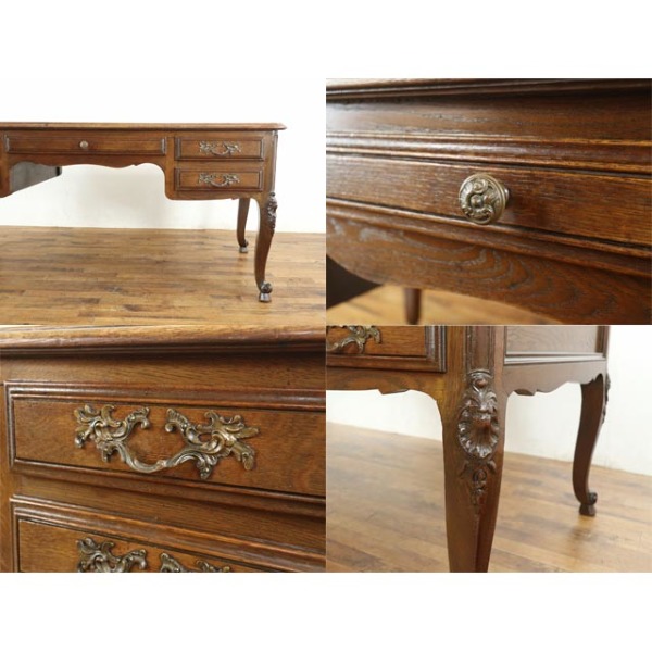 1920年頃 オーク材 フランス アンティーク・デスク antique65586b 新着