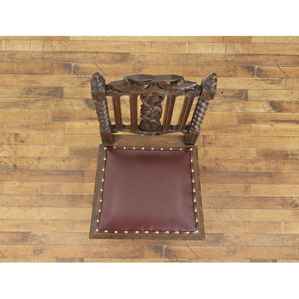 1900年頃 オーク材 フランス アンティーク・チェア antique65603b