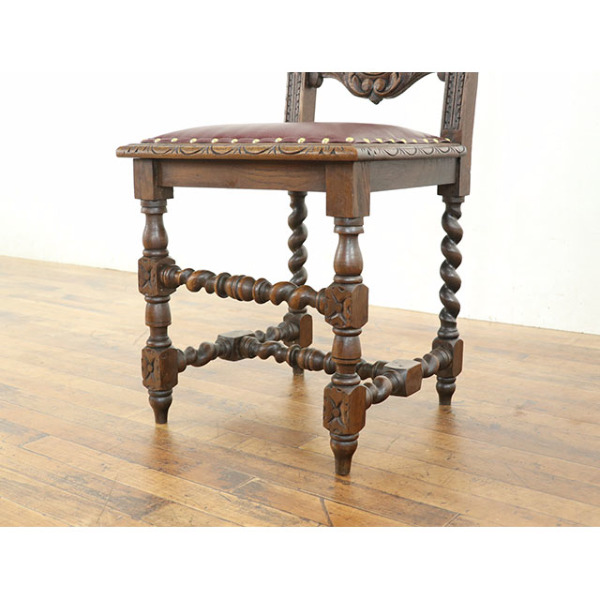 アンティークチェア 1900年頃 オーク材 フランス アンティーク・チェア antique65603b